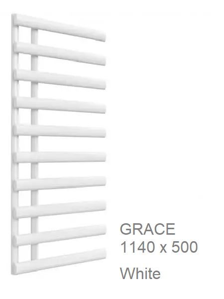 Reina Grace Towel Rail in Chrome - 1140 x 500mm